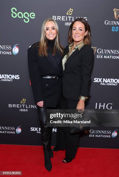 Anna Woolhouse and Natalie Pinkham attend the world premiere of the Netflix documentary "Six Nations: Full Contact" at Frameless on January 15, 2024...