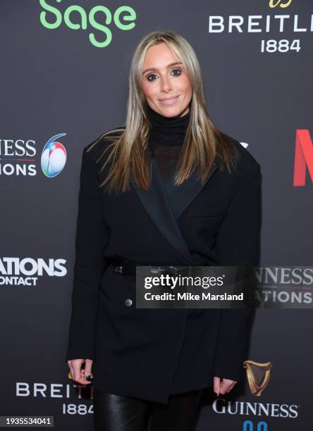 Anna Woolhouse attends the world premiere of the Netflix documentary "Six Nations: Full Contact" at Frameless on January 15, 2024 in London, England.