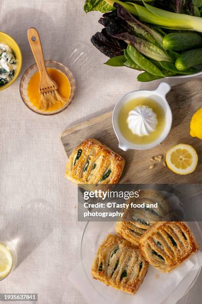 puff pastry pasties - tasty stock pictures, royalty-free photos & images