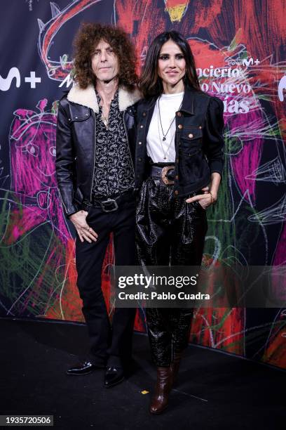 Goya Toledo and Craig Ross attend the concert of "Stella Maris", the musical band that performs on the serie "La Mesias" at Calderon Tehatre on...