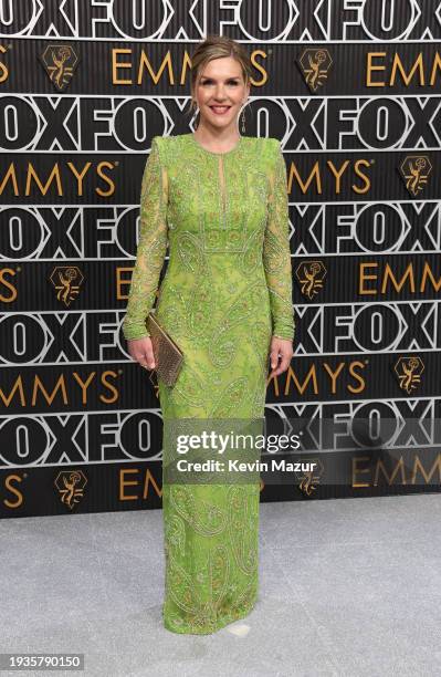 Rhea Seehorn attends the 75th Primetime Emmy Awards at Peacock Theater on January 15, 2024 in Los Angeles, California.