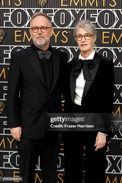 Jonathan Dayton and Valerie Faris attend the 75th Primetime Emmy Awards at Peacock Theater on January 15, 2024 in Los Angeles, California.