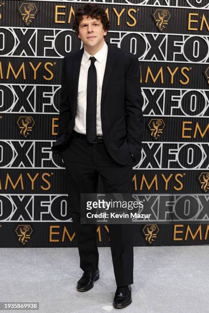 Jesse Eisenberg attends the 75th Primetime Emmy Awards at Peacock Theater on January 15, 2024 in Los Angeles, California.
