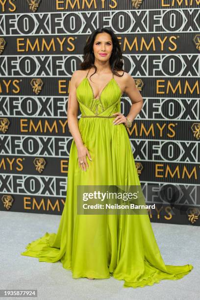 Padma Lakshmi attends the 75th Primetime Emmy Awards at Peacock Theater on January 15, 2024 in Los Angeles, California.