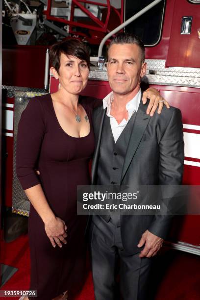 Amanda Marsh and Josh Brolin at the World Premiere of Columbia Pictures' ONLY THE BRAVE at Regency Village Theatre, Los Angeles, CA, America - 8...