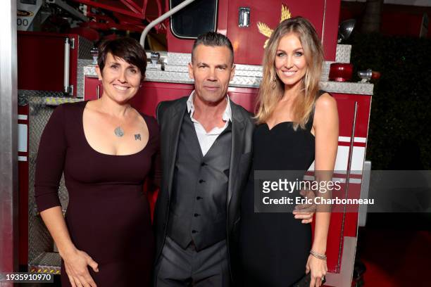 Amanda Marsh, Josh Brolin and Kathryn Boyd at the World Premiere of Columbia Pictures' ONLY THE BRAVE at Regency Village Theatre, Los Angeles, CA,...