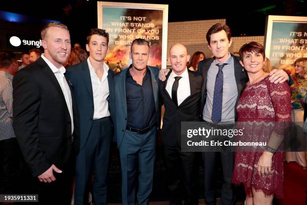 Tempe, AZBrendan McDonough, Miles Teller, Josh Brolin, Pat McCarty, Joseph Kosinski, Director, and Amanda Marsh at the red carpet screening of...