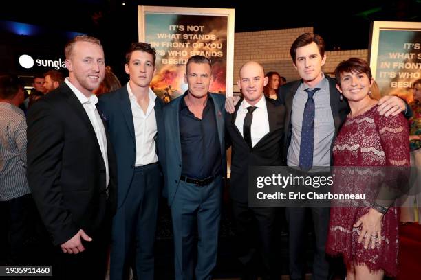 Tempe, AZBrendan McDonough, Miles Teller, Josh Brolin, Pat McCarty, Joseph Kosinski, Director, and Amanda Marsh at the red carpet screening of...