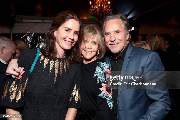 Kelley Phleger, Jane Fonda and Don Johnson seen at Town & Country Magazine with St. Regis Hotels & Resorts Celebrates November Families Issue, Los...