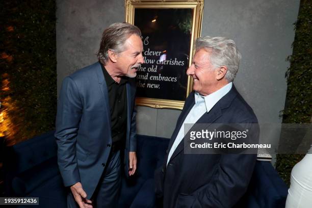 Don Johnson and Dustin Hoffman seen at Town & Country Magazine with St. Regis Hotels & Resorts Celebrates November Families Issue, Los Angeles, CA -...