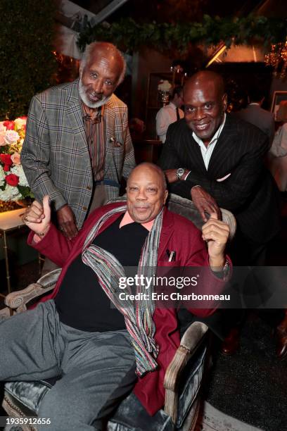 Clarence Avant, Quincy Jones and L.A. Reid seen at Town & Country Magazine with St. Regis Hotels & Resorts Celebrates November Families Issue, Los...