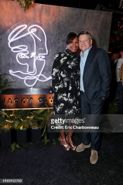Ambassador Nicole Avant and Ted Sarandos, Netflix Chief Content Officer, seen at Town & Country Magazine with St. Regis Hotels & Resorts Celebrates...