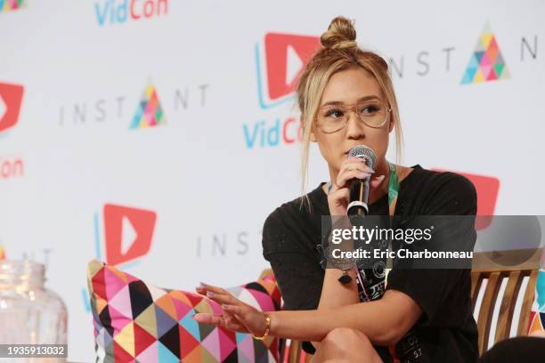 Lauren Riihimaki seen at 2017 Instant VidCon Panels on Thursday, June 23 in Anaheim, CA.