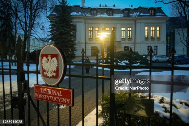 The Constitutional Tribunal is seen in Warsaw, Poland on 18 January, 2024.