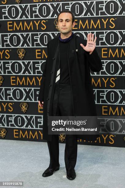 Khalid Abdalla attends the 75th Primetime Emmy Awards at Peacock Theater on January 15, 2024 in Los Angeles, California.