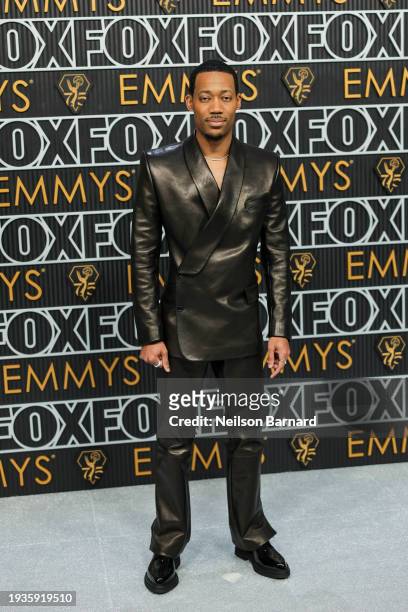 Tyler James Williams attends the 75th Primetime Emmy Awards at Peacock Theater on January 15, 2024 in Los Angeles, California.