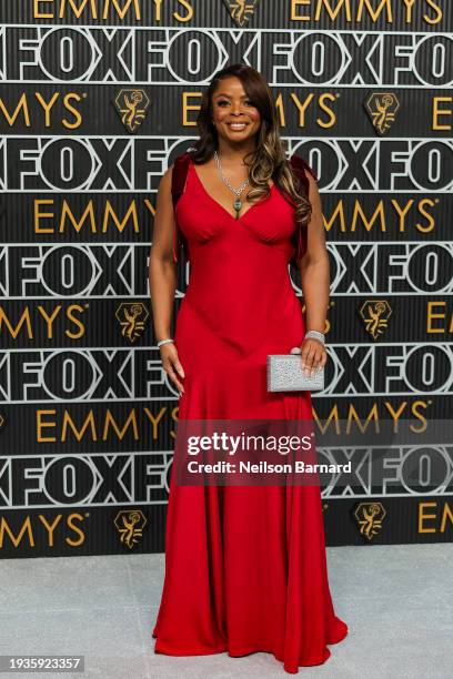 Janelle James attends the 75th Primetime Emmy Awards at Peacock Theater on January 15, 2024 in Los Angeles, California.