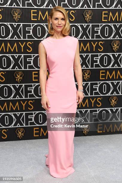 Claire Danes attends the 75th Primetime Emmy Awards at Peacock Theater on January 15, 2024 in Los Angeles, California.