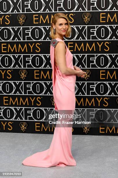 Claire Danes attends the 75th Primetime Emmy Awards at Peacock Theater on January 15, 2024 in Los Angeles, California.