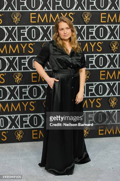 Merritt Wever attends the 75th Primetime Emmy Awards at Peacock Theater on January 15, 2024 in Los Angeles, California.