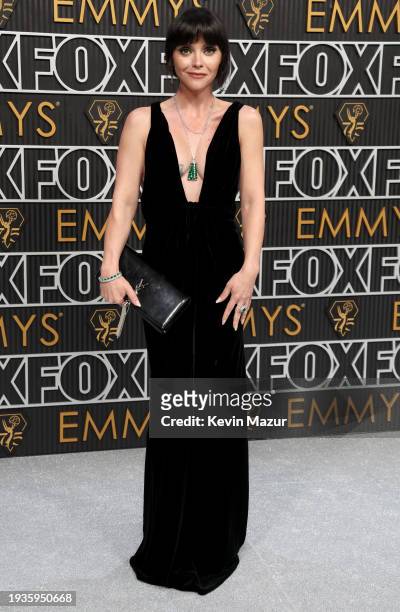Christina Ricci attends the 75th Primetime Emmy Awards at Peacock Theater on January 15, 2024 in Los Angeles, California.