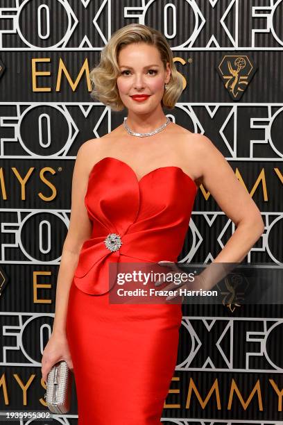 Katherine Heigl attends the 75th Primetime Emmy Awards at Peacock Theater on January 15, 2024 in Los Angeles, California.