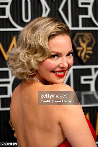 Katherine Heigl attends the 75th Primetime Emmy Awards at Peacock Theater on January 15, 2024 in Los Angeles, California.