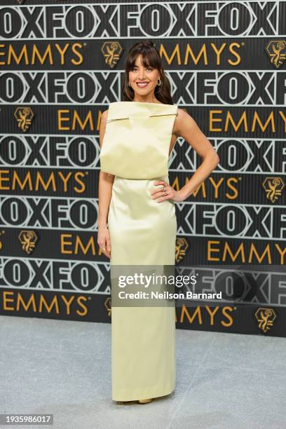 Aubrey Plaza attends the 75th Primetime Emmy Awards at Peacock Theater on January 15, 2024 in Los Angeles, California.