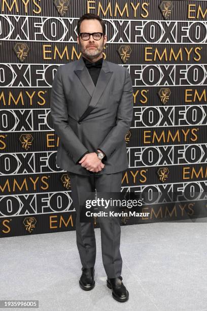 Bill Hader attends the 75th Primetime Emmy Awards at Peacock Theater on January 15, 2024 in Los Angeles, California.