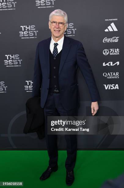 Arsene Wenger attends the Best FIFA Football Awards 2023 at The Apollo Theatre on January 15, 2024 in London, England.