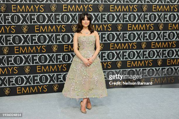 Jenna Ortega attends the 75th Primetime Emmy Awards at Peacock Theater on January 15, 2024 in Los Angeles, California.