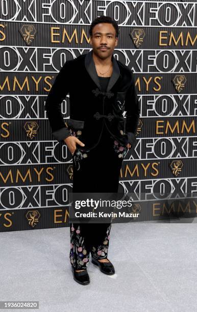 Donald Glover attends the 75th Primetime Emmy Awards at Peacock Theater on January 15, 2024 in Los Angeles, California.