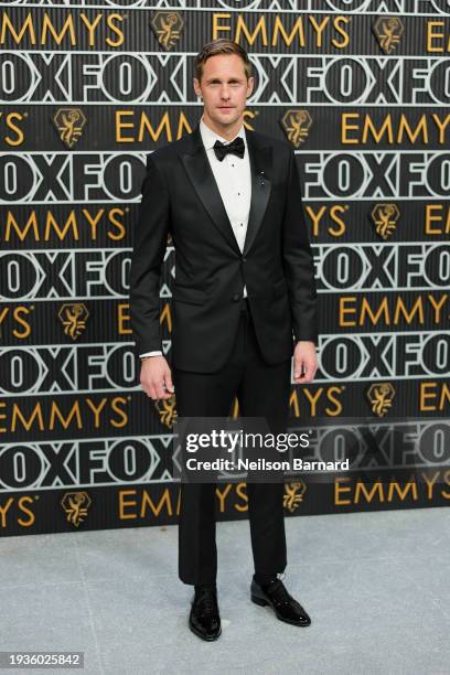 Alexander Skarsgård attends the 75th Primetime Emmy Awards at Peacock Theater on January 15, 2024 in Los Angeles, California.