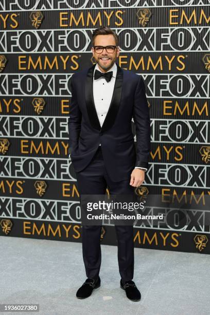 Joel McHale attends the 75th Primetime Emmy Awards at Peacock Theater on January 15, 2024 in Los Angeles, California.
