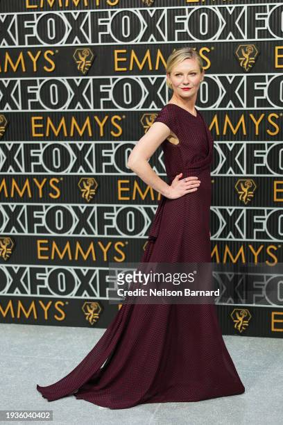 Kirsten Dunst attends the 75th Primetime Emmy Awards at Peacock Theater on January 15, 2024 in Los Angeles, California.