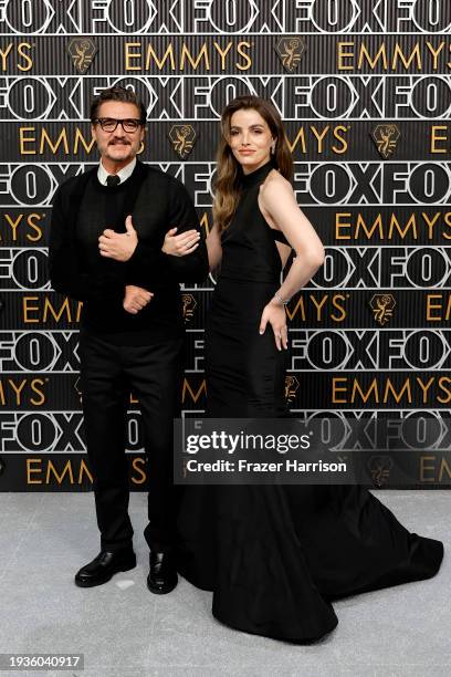 Pedro Pascal and Lux Pascal attend the 75th Primetime Emmy Awards at Peacock Theater on January 15, 2024 in Los Angeles, California.