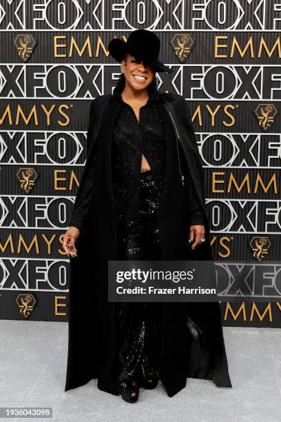 Tichina Arnold attends the 75th Primetime Emmy Awards at Peacock Theater on January 15, 2024 in Los Angeles, California.