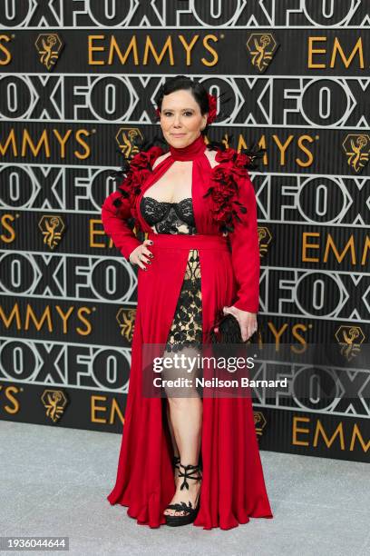 Alex Borstein attends the 75th Primetime Emmy Awards at Peacock Theater on January 15, 2024 in Los Angeles, California.