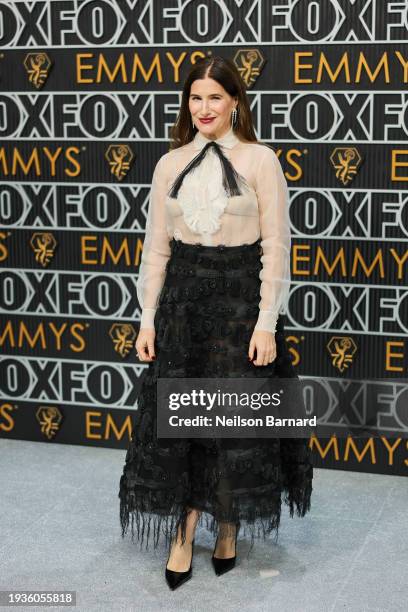 Kathryn Hahn attends the 75th Primetime Emmy Awards at Peacock Theater on January 15, 2024 in Los Angeles, California.