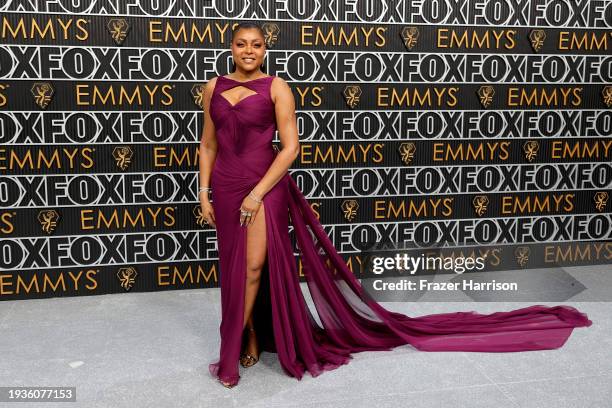 Taraji P. Henson attends the 75th Primetime Emmy Awards at Peacock Theater on January 15, 2024 in Los Angeles, California.