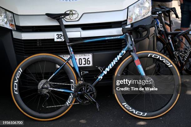 Specialized bike of Team Soudal Quick-Step prior to the 24th Santos Tour Down Under 2024, Stage 1 a 144km stage from Tanunda to Tanunda / #UCIWT / on...