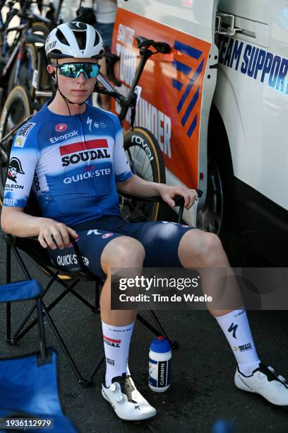 Gil Gelders of Belgium and Team Soudal Quick-Step prior to the 24th Santos Tour Down Under 2024, Stage 1 a 144km stage from Tanunda to Tanunda /...