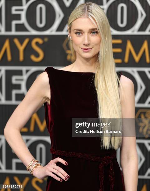 Elizabeth Debicki attends the 75th Primetime Emmy Awards at Peacock Theater on January 15, 2024 in Los Angeles, California.