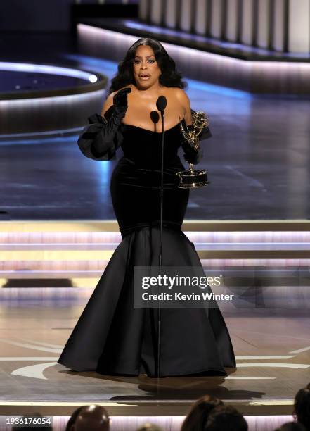 Niecy Nash-Betts accepts the Outstanding Supporting Actress in a Limited or Anthology Series or Movie award for “Dahmer – Monster: The Jeffrey Dahmer...