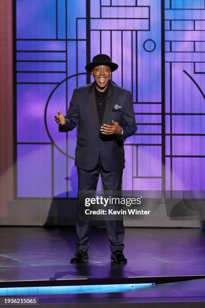 Arsenio Hall speaks onstage during the 75th Primetime Emmy Awards at Peacock Theater on January 15, 2024 in Los Angeles, California.