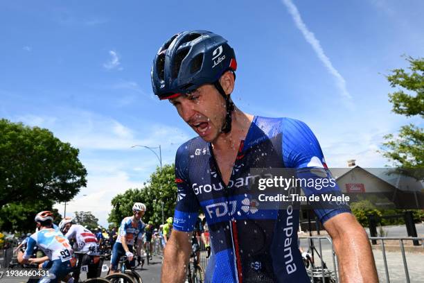 Rudy Molard of France and Team Groupama-FDJ reacts after the 24th Santos Tour Down Under 2024, Stage 1 a 144km stage from Tanunda to Tanunda / #UCIWT...