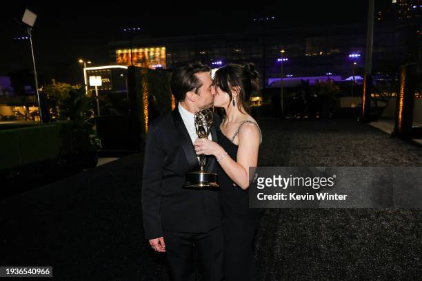 Kieran Culkin, winner of the Outstanding Lead Actor in a Drama Series award for “Succession,” and Jazz Charton attend the Governor's Gala for the...
