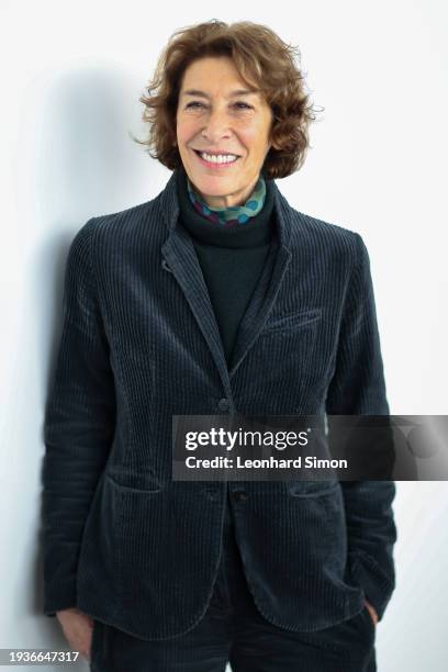 Actor Adele Neuhauser attends BR Film Brunch at Literaturhaus on January 19, 2024 in Munich, Germany.