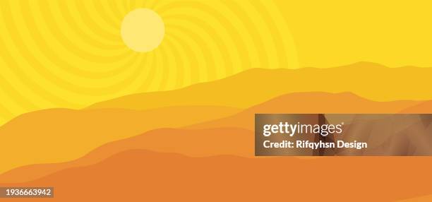 abstract mountain landscape background - header template stock illustrations