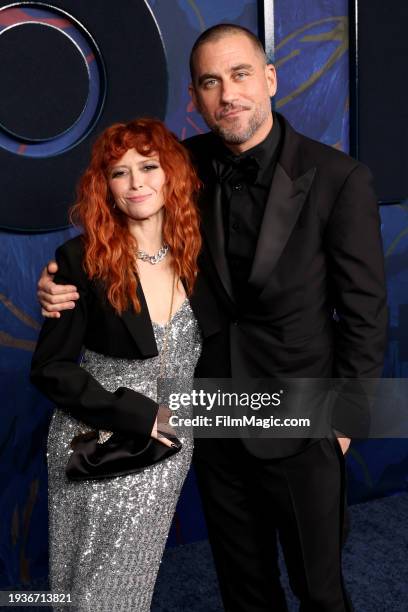 Natasha Lyonne and Bryn Mooser attend the HBO & Max Post Emmys Reception at San Vicente Bungalows on January 15, 2024 in West Hollywood, California.